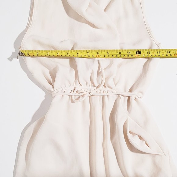 ARITZIA Wilfred - Sabine Off-White Ivory Faux-Wrap Dress w pockets - Size XXS - Picture 7 of 7